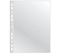 Buste a perforazione universale Q-Connect 22x30 cm alto spessore finitura goffrata conf. 50 pz - KF11190