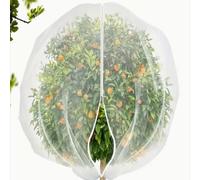 Buste a rete da giardino con cerniera: copertura protettiva a rete per frutta e verdura, sacchetti a rete di barriera per uccelli per prevenire insetti, cicale, scoiattoli - più misure in rete di poli