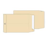 250 buste a Sacco MULTI STRIP EXTRA f.to 250x353 con soffiettI laterali da 4cm e Fondo QUADRO in carta KRAFT AVANA riciclata FSC 120 gr. - Pigna Envelopes