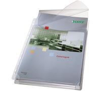 Buste forate alta capacitA' con lembo - 22x30 cm - PVC- Leitz - trasparente - conf. 5 pezzi