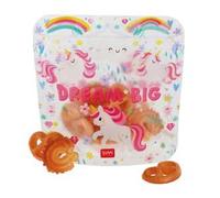 Legami - Set di 3 Buste per Alimenti, 3 Diverse Misure S, M, L, Sacchetti Richiudibili, Riutilizzabili, Lavabili in Lavastoviglie, Snack Bags Pratici, Unicorn