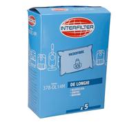 Buste Aspirapolvere Vlies Candy Hoover 35601469 Compatibile 5 Pezzi Bianco