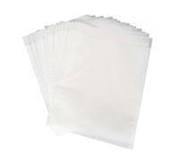 Buste carta pergamena bianche grandi con chiusura, 25 pezzi: sacchetti alimentari e confezioni regalo, sacchettini trasparenti per biglietti, dolci, biscotti e souvenir, 18,5 x 23 cm