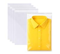 BUSTE CELLOPHANE TRASPARENTI PER INDUMENTI T-SHIRT CAMICE 35X50CM + 5CM - 100 PE