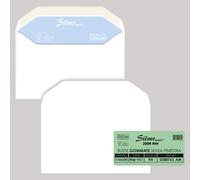 Buste Commerciali Silver Matic FSC Pigna - 11x23 cm - Gommata Senza Finestra - 8