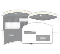 Buste con 2 finestre Pigna Envelopes FLY-Matic 2 80 g/m² 115x230 mm bianco conf.