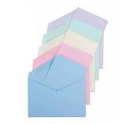 Buste con biglietti colori pastello da 100 pezzi mix di 5 tonalità TENUI