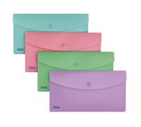 Buste con Bottone Favorit - 9,9x21 cm - 400153397 (Assortiti Pastello Conf. 30)
