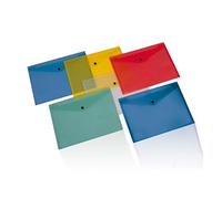 Buste con bottone Memotak A5 Assortite - confezione da 12