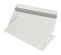 Buste con fascia in silicone OFFICE PRODUCTS HK DL 110 x 220 mm, 80 g/m², 1000 pezzi, bianche, Tipo con striscia autoadesiva, tipo HK/Colore, format-DL/Grammatura (g/m2)-80