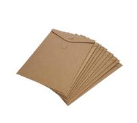 Buste con laccetto, 15/30 pezzi, formato A4 (31 x 23 cm, in carta kraft) | Tasche per progetti da ufficio per lettere, fatture, borse (30 pezzi, 4 adesivi)