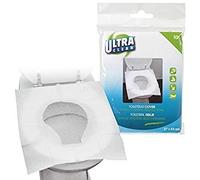 Buste coprisedili usa e getta per WC, di alta qualità, smaltibili nello scarico del WC, per una protezione igienica nella toilette, White, 50 Covers