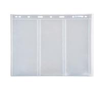 Buste da 10 pezzi per banconote, album di francobolli a 9 fori pagina Bill Money Storage Collection Book(Transparent 3-Lines)