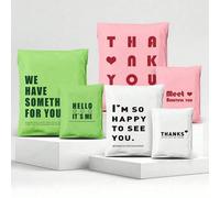 Buste da imballaggio rinforzate e adesive, buste per corriere impermeabili con testo in inglese, buste multifunzione, in varie misure, adatte per abbigliamento, piccole imprese, boutique, ogni tipo di