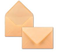 Buste da lettera C7, lembo a punta, gommato 100 Umschläge 13 - Aprikose