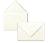 Buste da lettera C7, lembo a punta, gommato 100 Umschläge 22 - Naturweiss