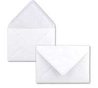 Buste da lettera C7, lembo a punta, gommato 50 Umschläge 10 - hochweiß