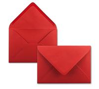 Buste da lettera C7, lembo a punta, gommato 50 Umschläge 15 - rosenrot