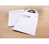 Buste da lettera Raadhuis 229 x 324 C4, finestra a sinistra, chiusura autoadesiva, bianco, 120 g, 250 pezzi, 40 x 110 mm