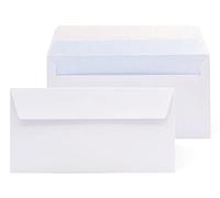 Buste di carta bianca americana, senza finestra autochiusura di striscia di silicone per un facile sigillatura. Adatto per la spedizione di documenti di vari dimensioni - Ofitura (50 bustine)