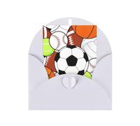 Buste di carta con fibbia di amore di festa di stampa della palla di sport che saluta verticale pensando di te carte 15,2 x 10,2