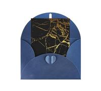 Buste di carta con stampa in marmo nero con fibbia di amore per le vacanze che saluta verticale pensando a te carte 15,2 x 10,2