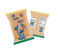 buste di patatine personalizzate con grafica a scelta 10 confezioni battesimo compleanno regalini fine festa bambini bambine temi vari (Stitch)