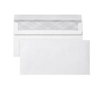 Buste DIN Lang (110 pezzi), Buste Autoadesive Senza Finestra, Buste Bianche Con Stampa Privacy Grigia All'interno, 110 x 220 mm, 80 g/m²