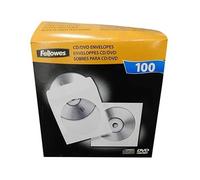 Buste Fellowes per CD DVD, carta senza legno, finestra trasparente, 127 x 127 mm