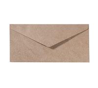Buste Florence Kraft (marrone chiaro) 120 g - Buste sigillabili con Striscia Adesiva - 11, 5 x 22,5 cm - Trama di Lusso - Buste Semplici per la Creazione di Biglietti e Accessori per Scrapbook
