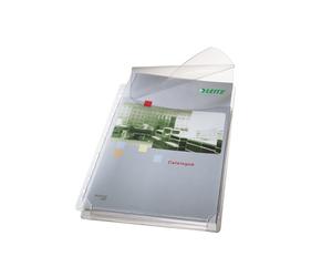 Buste forate alta capacità con lembo - 22 x 30 cm - PVC- trasparente - Leitz - c