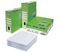 Buste forate La 500 - Linear - liscio - 22x30 cm - trasparente - Favorit - conf. 500 pezzi