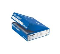 Esselte OXFORD SMART, 4 Confezioni da 100 Buste a perforazione universale OFFICE, Formato 22x30 cm, PP Antiriflesso, con Scatola Multiuso, Adatta a Casa e Ufficio, 391098100