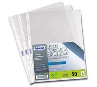 Favorit Buste forate PP Superior lisce 22x30 cm trasparenti alto spessore conf. 50 pezzi
