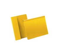 Buste identificative - con aletta pieghevole - A5 orizzontale - giallo - Durable