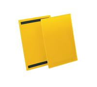 Buste identificative - con bande magnetiche - A4 verticale - giallo - Durable -