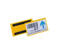 50 Buste identificazione magnetiche 150x67 mm - 1742 Giallo Durable