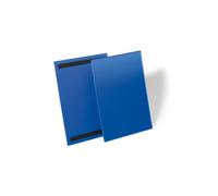 Buste identificative magnetiche - A4 verticale - blu - Durable - conf. 50 pezzi