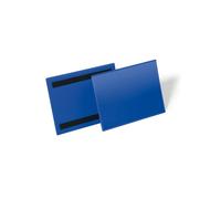 Buste identificative magnetiche - A5 orizzontale - blu - Durable - conf. 50 pezz
