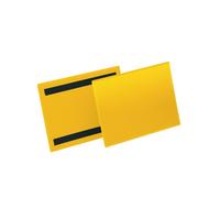 Buste identificative magnetiche - A5 orizzontale - giallo - Durable - conf. 50 p
