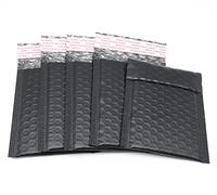 Buste imbottite autosigillanti, 12,7 x 17,8 cm, colore nero, confezione da 100