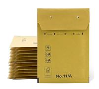 Buste imbottite, buste a bolle, buste imbottite in Kraft con chiusura autoadesiva, buste per spedizioni di abbigliamento, buste imbottite Kraft - SIDI (100 x 165 mm, 20 pezzi)