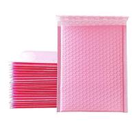 Buste imbottite con chiusura automatica, Buste postali imbottite in polietilene, multicolori, formati multipli, 25-50 pezzi(50pcs Pink,11 * 15cm)