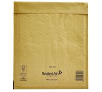 Mail Lite Busta imbottita, misura E/2, 220 x 260 mm, colore dorato, confezione da 100