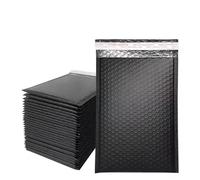Buste Imbottite Per Spedizioni 100 pezzi di buste postali a bolle d'aria for spedizioni, imballaggi for piccole imprese, autosigillanti, impermeabili, express(Black,13 * 15cm)