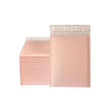 Buste Imbottite Per Spedizioni 100 pezzi di buste postali a bolle d'aria for spedizioni, imballaggi for piccole imprese, autosigillanti, impermeabili, express(Light pink,13 * 18cm)