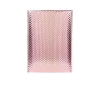 Buste Imbottite Per Spedizioni 50 Pz Busta postale olografica Argento Borsa for corriere impermeabile Buste imbottite a bolle for imballaggio for la spedizione(Rose gold,18 * 23cm)