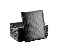 Buste Imbottite Per Spedizioni Buste imbottite a bolle da 50 pezzi foderate postali antiurto impermeabili Autosigillanti Rosa Forniture for piccole imprese(Noir,15 * 20cm)