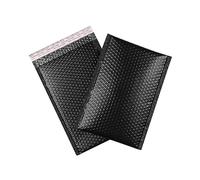 Buste Imbottite Per Spedizioni Buste postali imbottite impermeabili in cellophane cosmetico nero a bolle da 10 pezzi(15x18cm 10PCS)