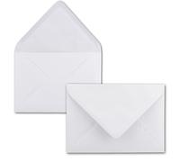 Buste in bianco brillante - 75 pezzi - buste DIN C5 22,0 x 15,4 cm - Incollaggio a umido senza finestre - Natale, biglietti d'auguri - serie FarbenFroh